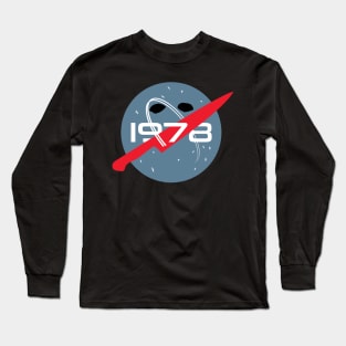 Haddonfield 1978 spooky space logo parody Long Sleeve T-Shirt